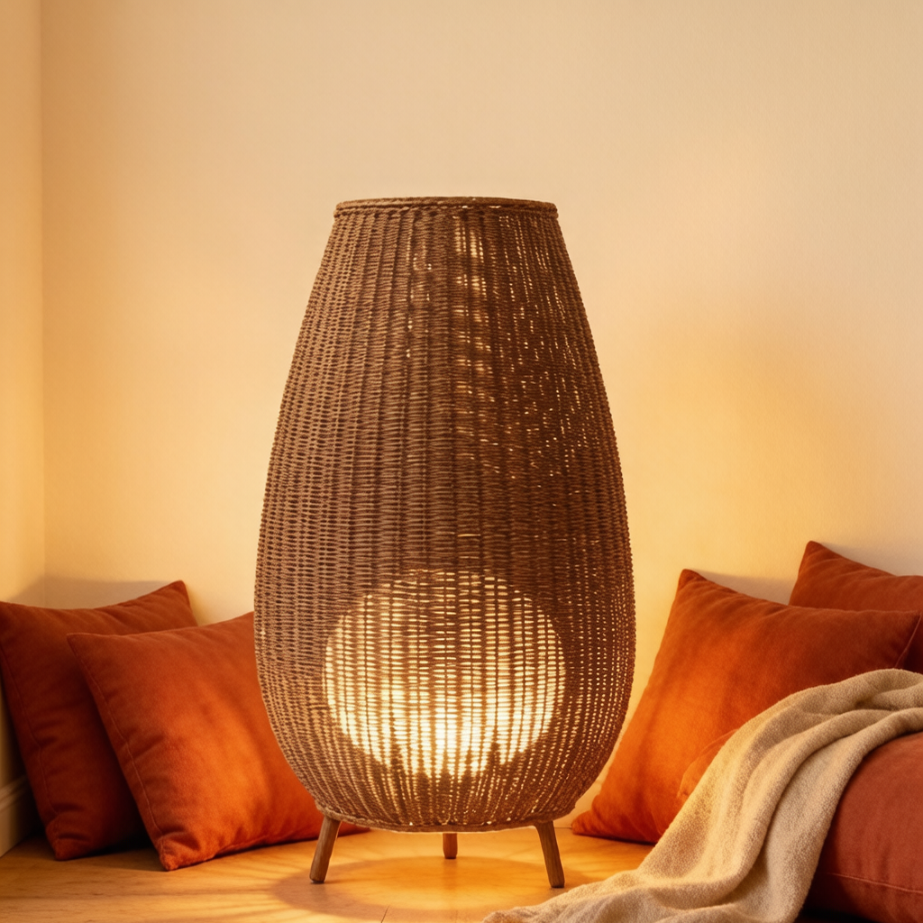 Rattan Floor Lamp