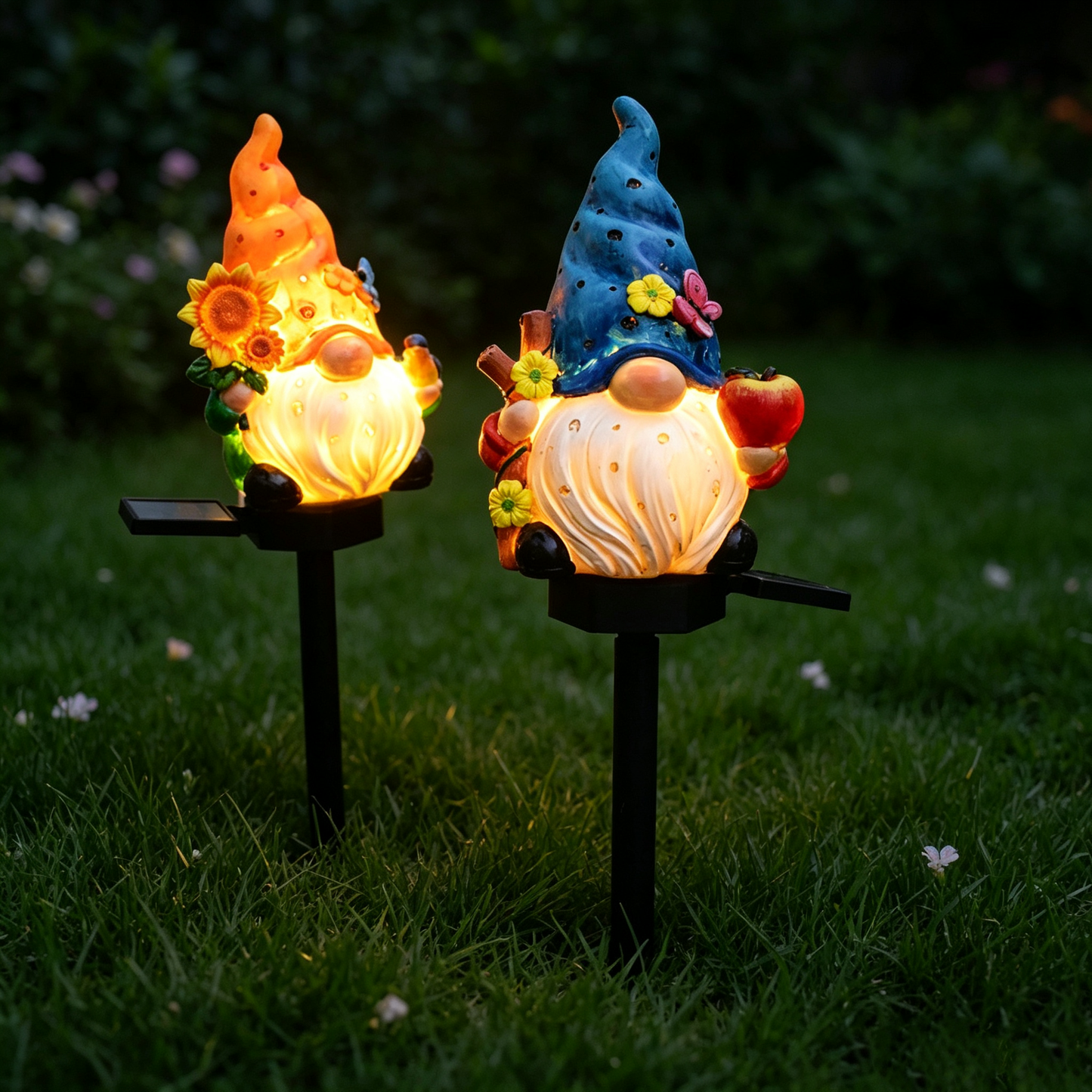Solar Gnome Garden Stake Lights