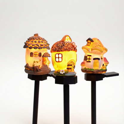 Fairy Tale Cottage Solar Garden Stake Light
