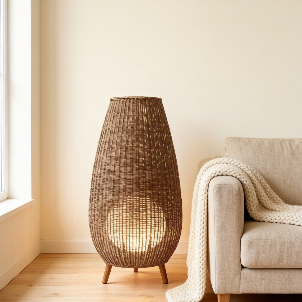 Rattan Floor Lamp