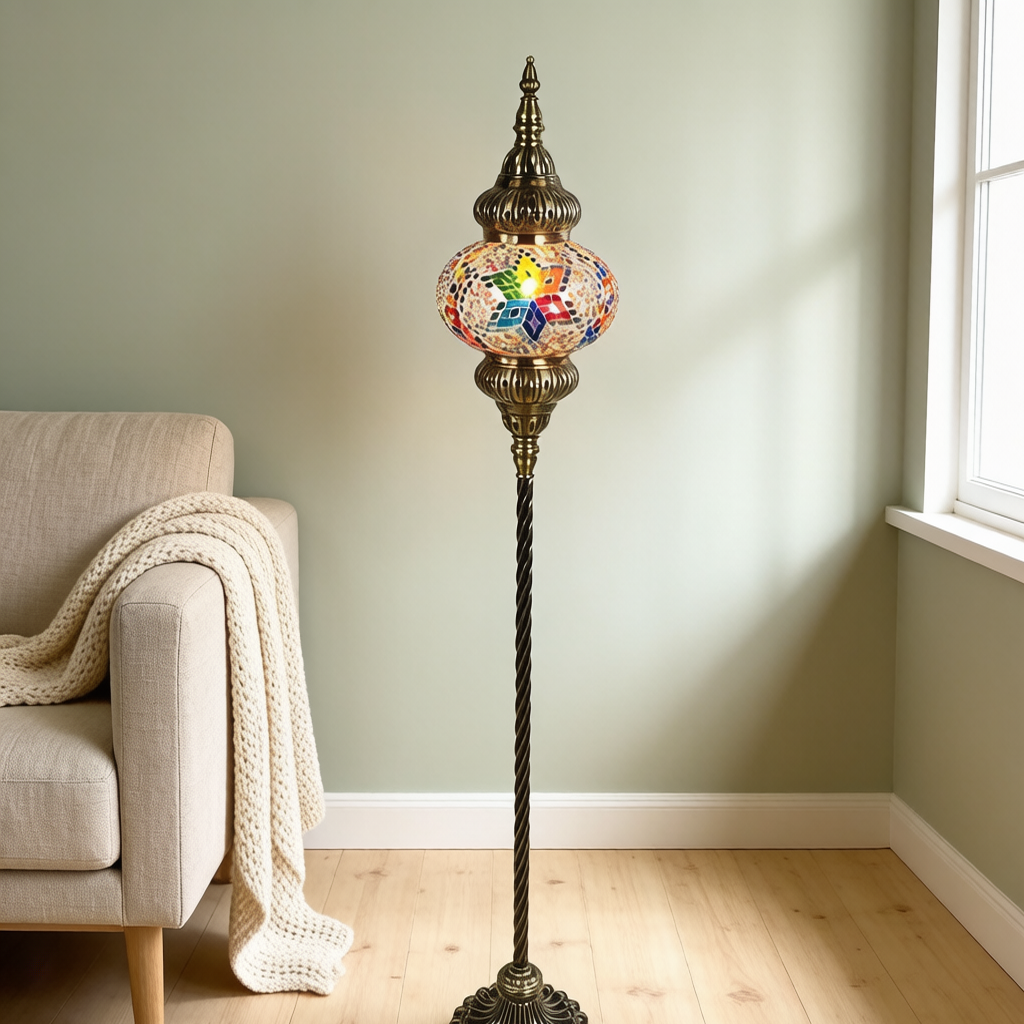 Turkish Mosaic Floor Lamp